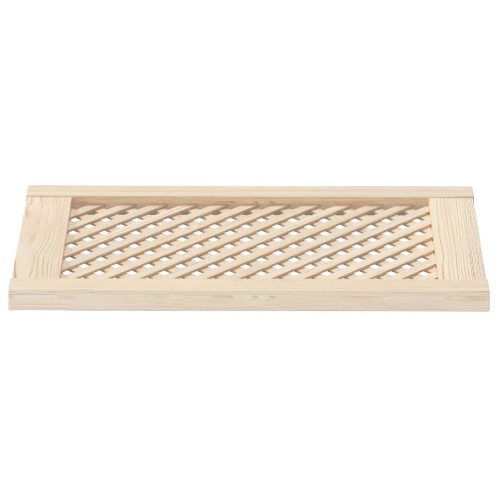 vidaXL Schranktüren 2 Stk. Gitterdesign 39,5x69 cm Massivholz Kiefer