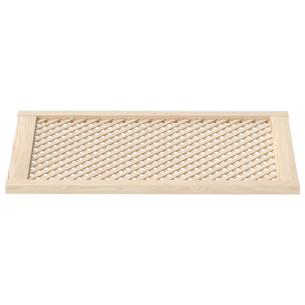 vidaXL Schranktüren 2 Stk. Gitterdesign 59,5x99 cm Massivholz Kiefer