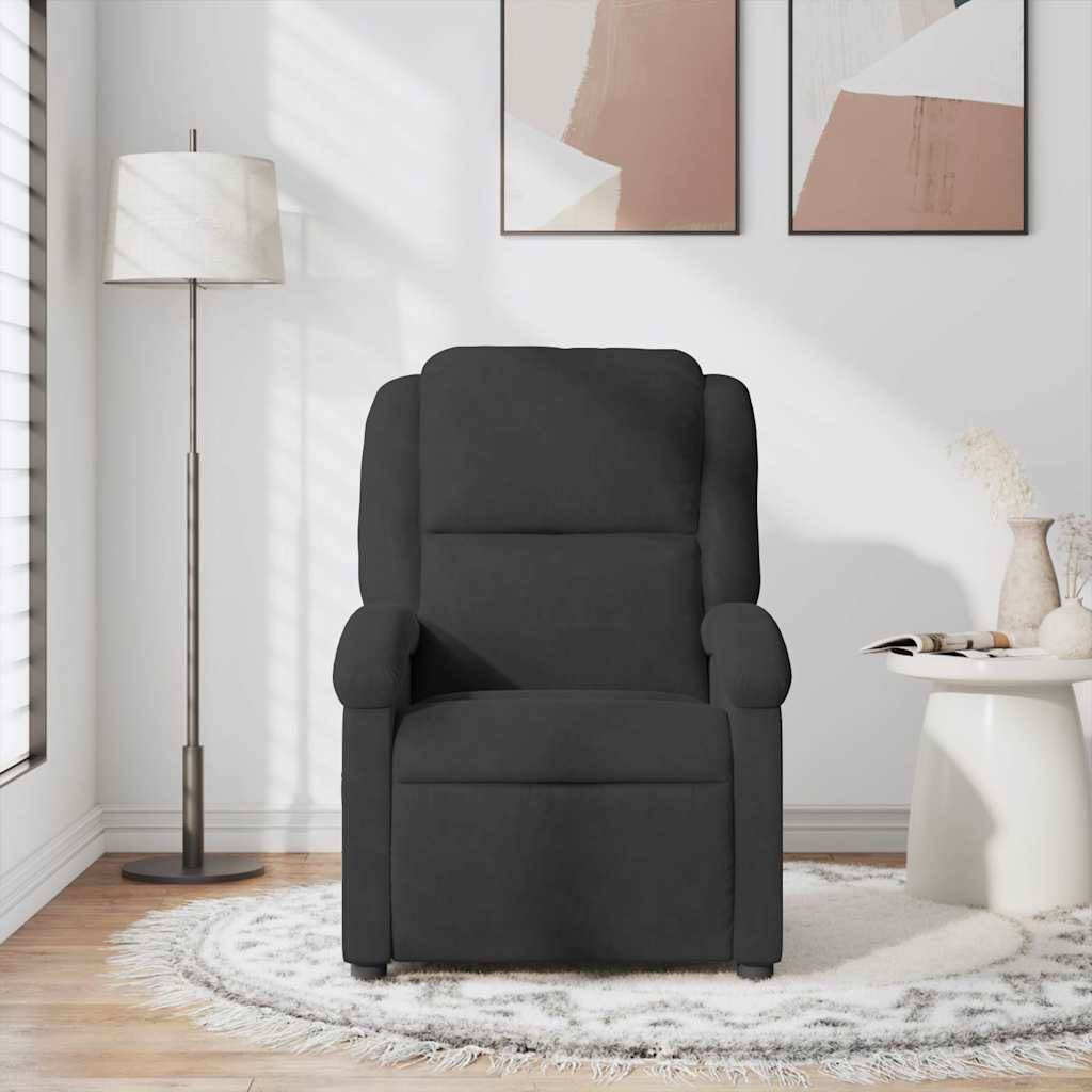 vidaXL Massagesessel Schwarz Samt