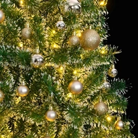 vidaXL Künstlicher Weihnachtsbaum 300 LEDs & Kugeln Beschneit 210 cm vidaXL Künstlicher Weihnachtsbaum 300 LEDs & Kugeln Beschneit 210 cm