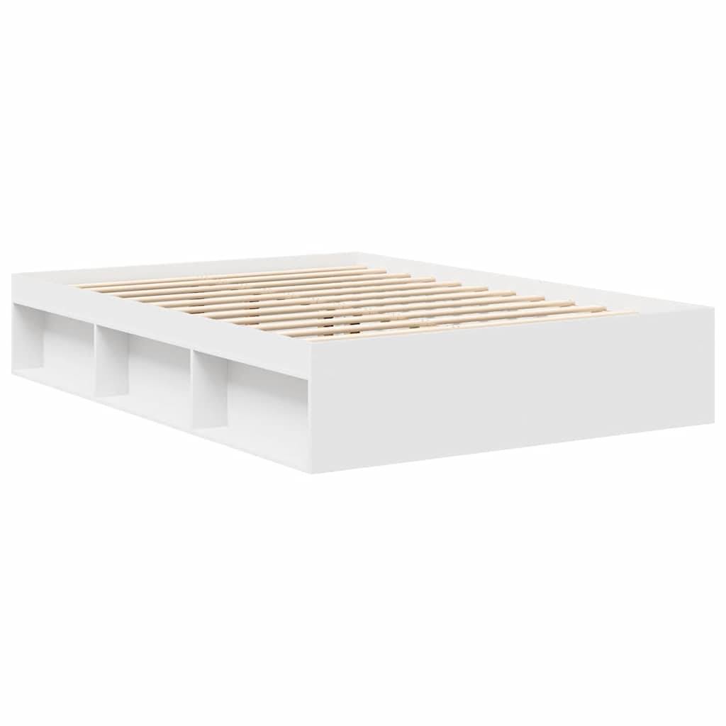 vidaXL Bettgestell Weiß 160x200 cm