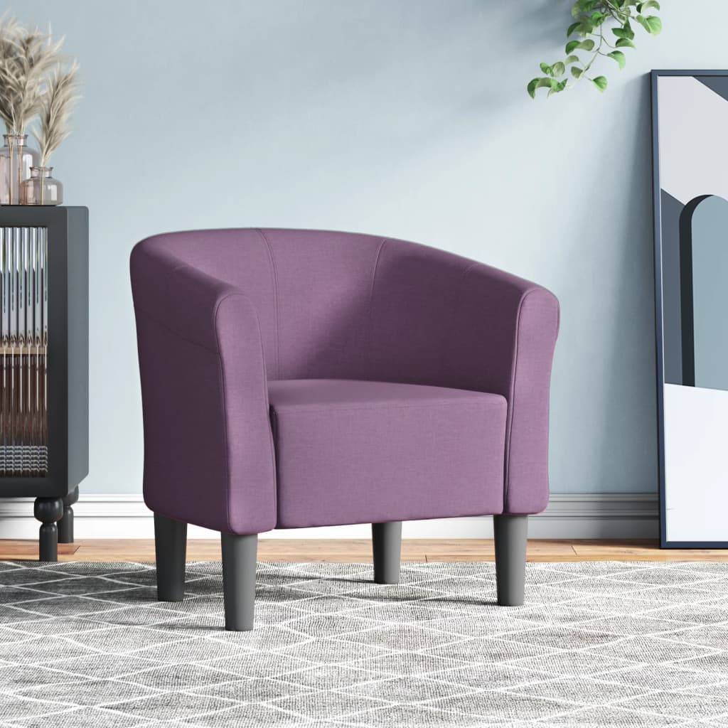 vidaXL Clubsessel Lila Stoff