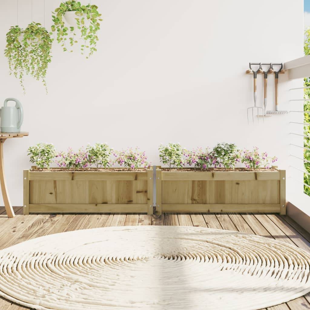 vidaXL Pflanzkübel 2 Stk. Kiefernholz Imprägniert