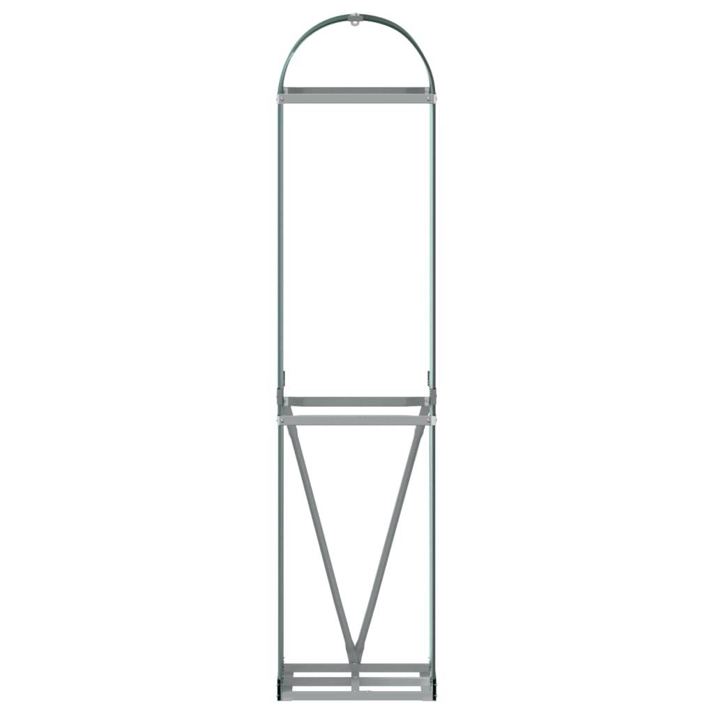 vidaXL Kaminholzunterstand Grün 40x45x170 cm Verzinkter Stahl