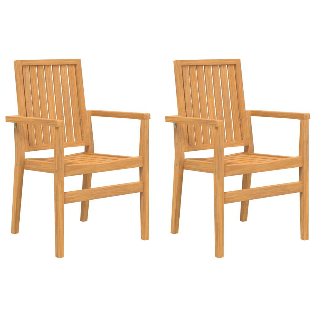 vidaXL 3-tlg. Garten-Essgruppe Massivholz Teak