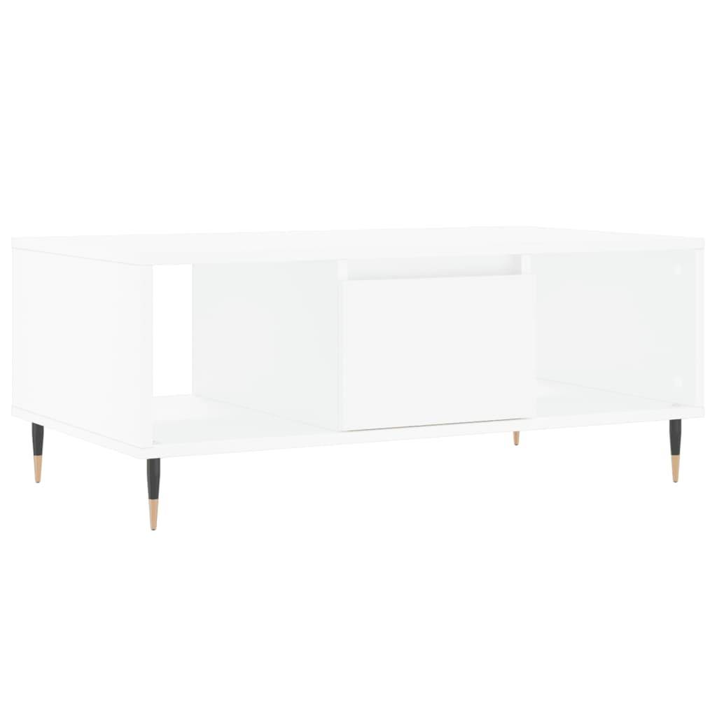 vidaXL Couchtisch Weiß 90x50x36,5 cm Holzwerkstoff