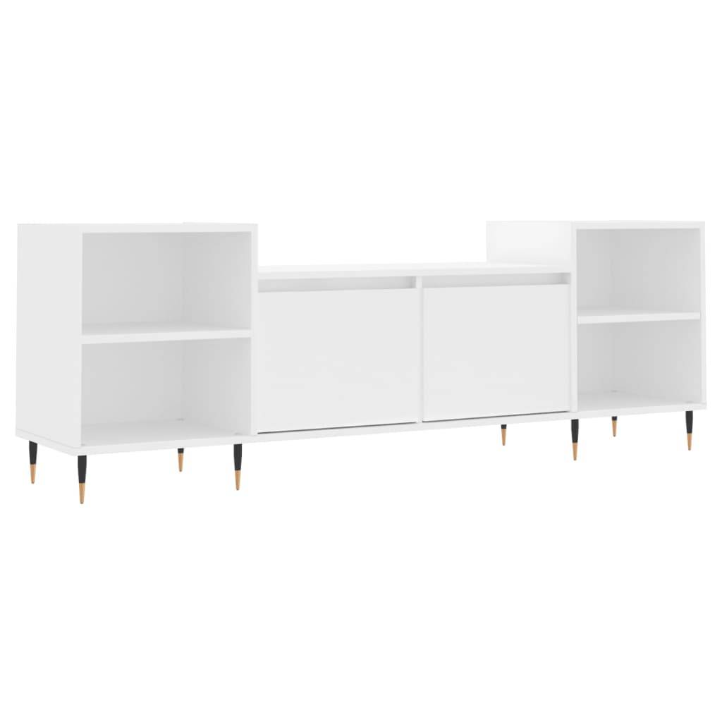 vidaXL TV-Schrank Weiß 160x35x55 cm Holzwerkstoff