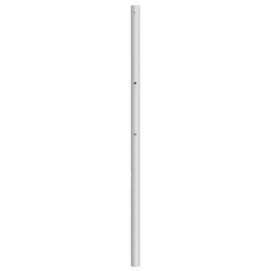 vidaXL Kopfteil Metall Weiß 200 cm