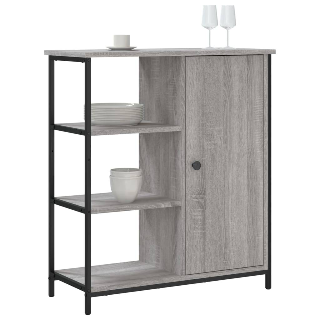 vidaXL Sideboard Grau Sonoma 70x30x80 cm Holzwerkstoff