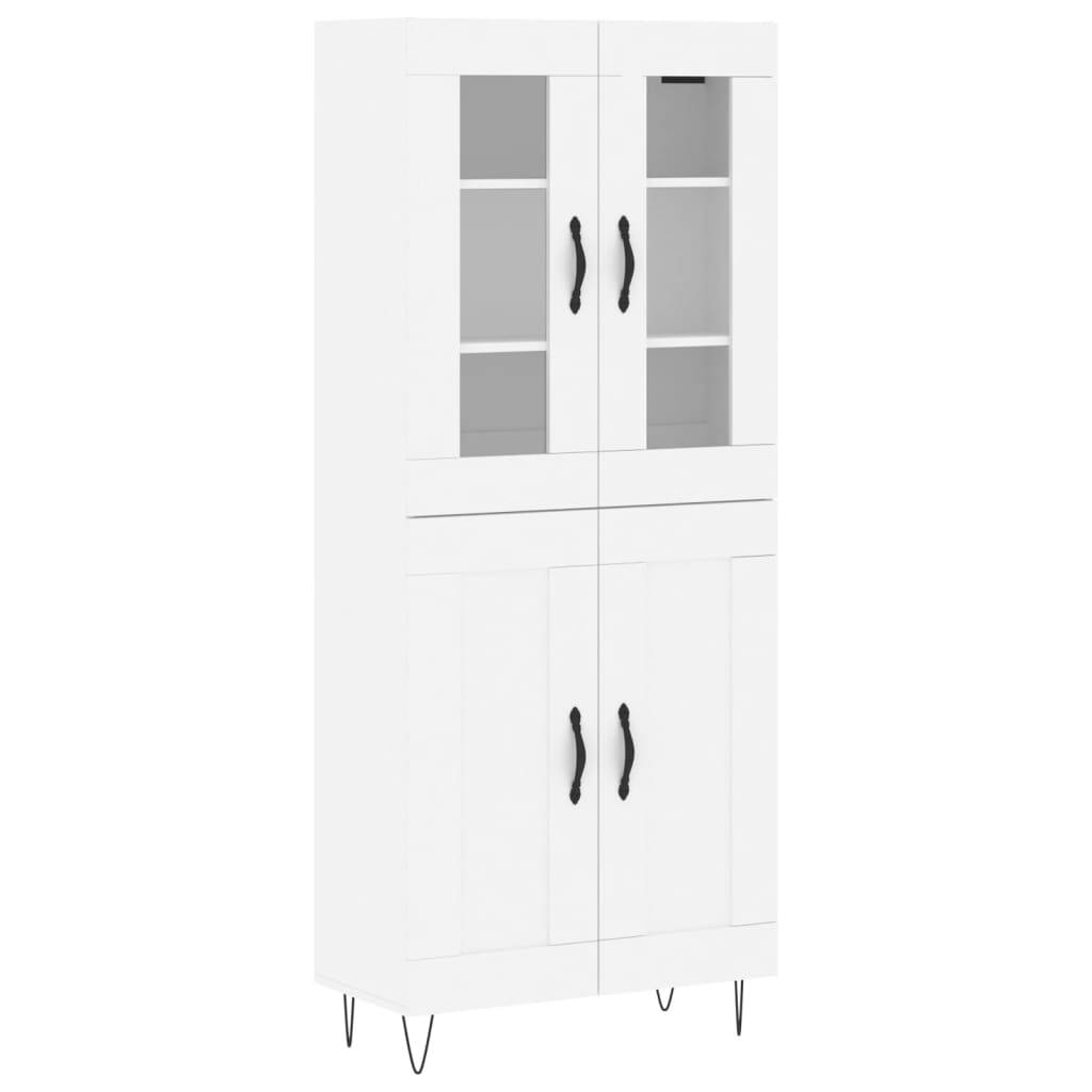 vidaXL Highboard Weiß 69,5x34x180 cm Holzwerkstoff