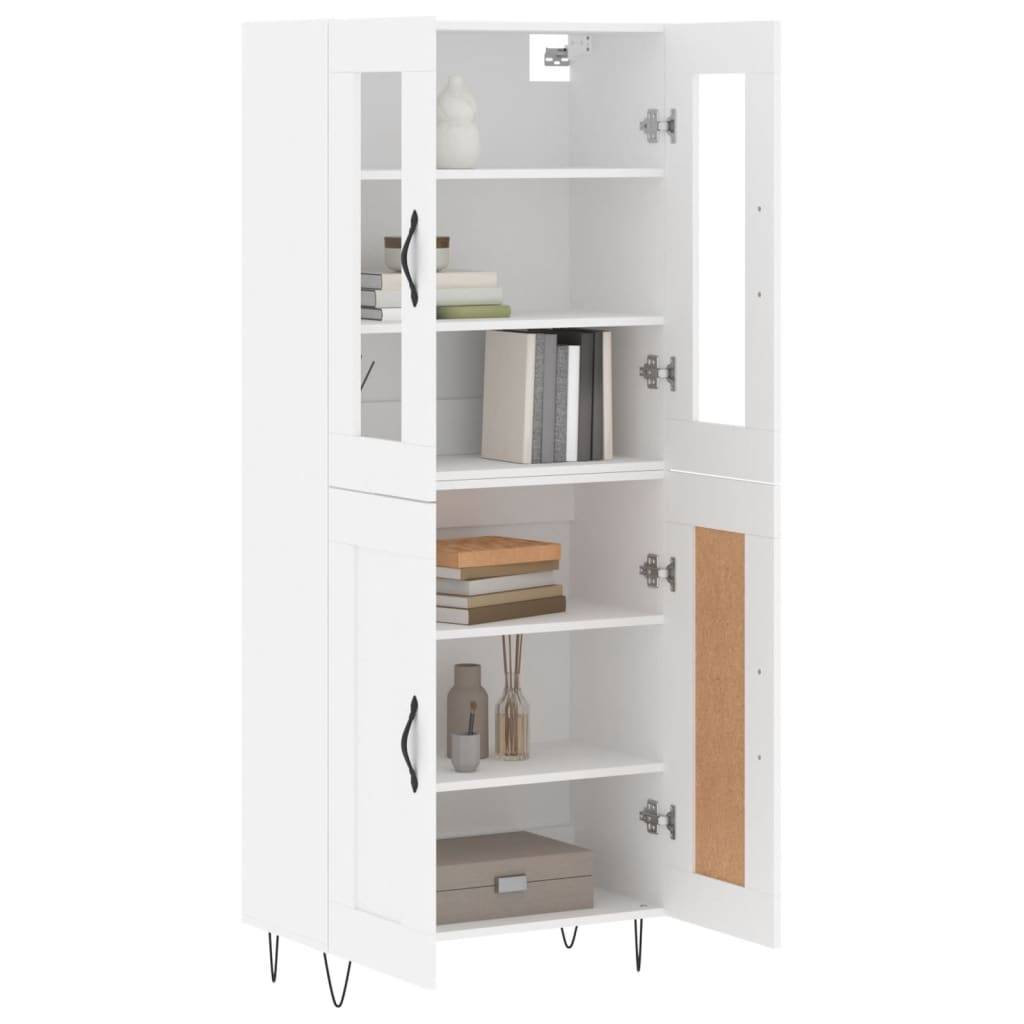 vidaXL Highboard Weiß 69,5x34x180 cm Holzwerkstoff