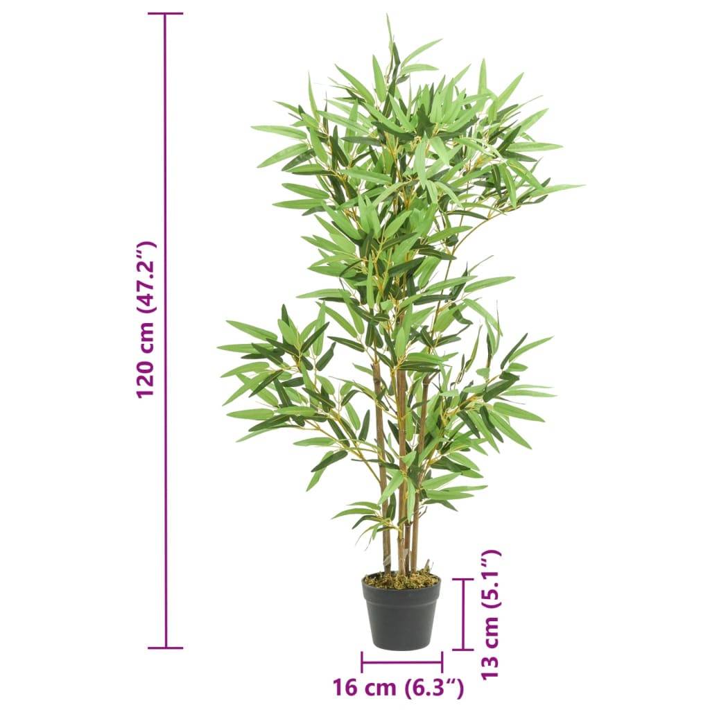 vidaXL Bambusbaum Künstlich 552 Blätter 120 cm Grün