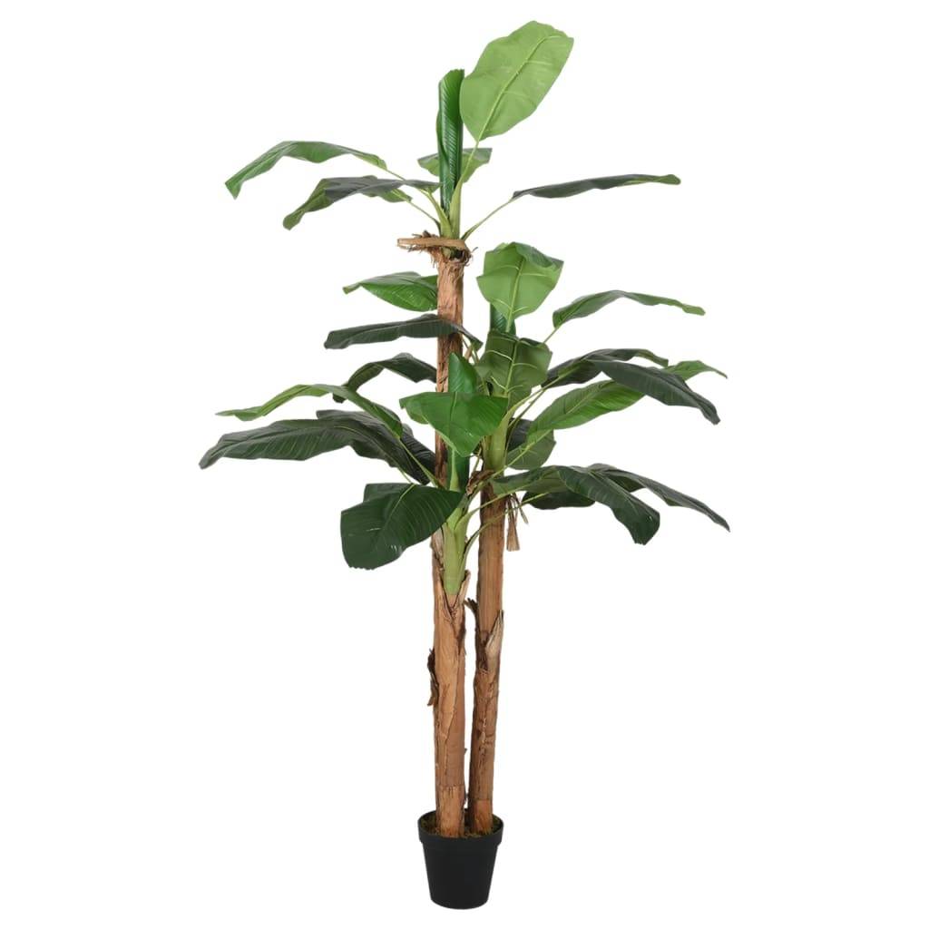 vidaXL Bananenbaum Künstlich 19 Blätter 180 cm Grün