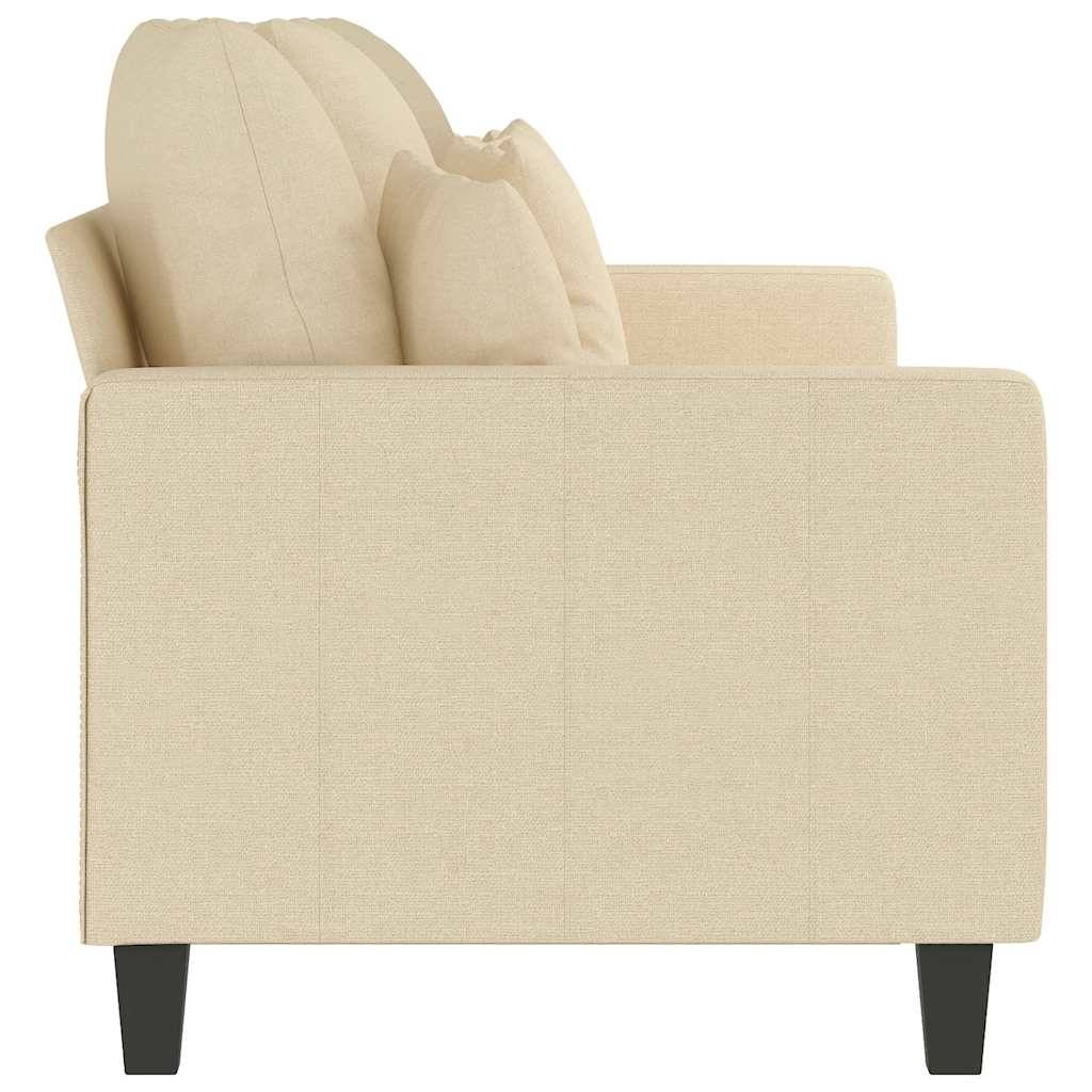 vidaXL 3-Sitzer-Sofa Creme 180 cm Stoff