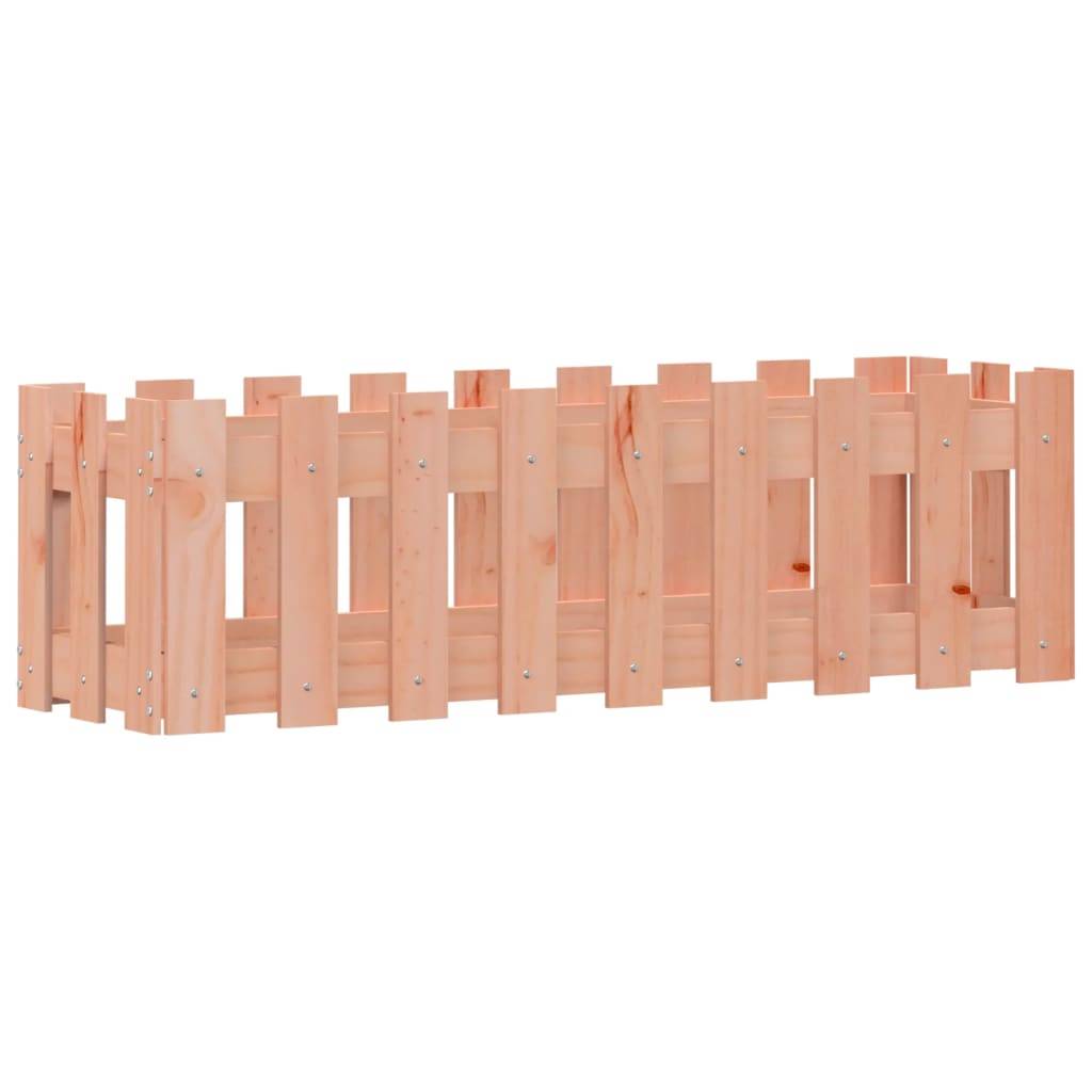 vidaXL Hochbeet Lattenzaun-Design 100x30x30 cm Massivholz Douglasie