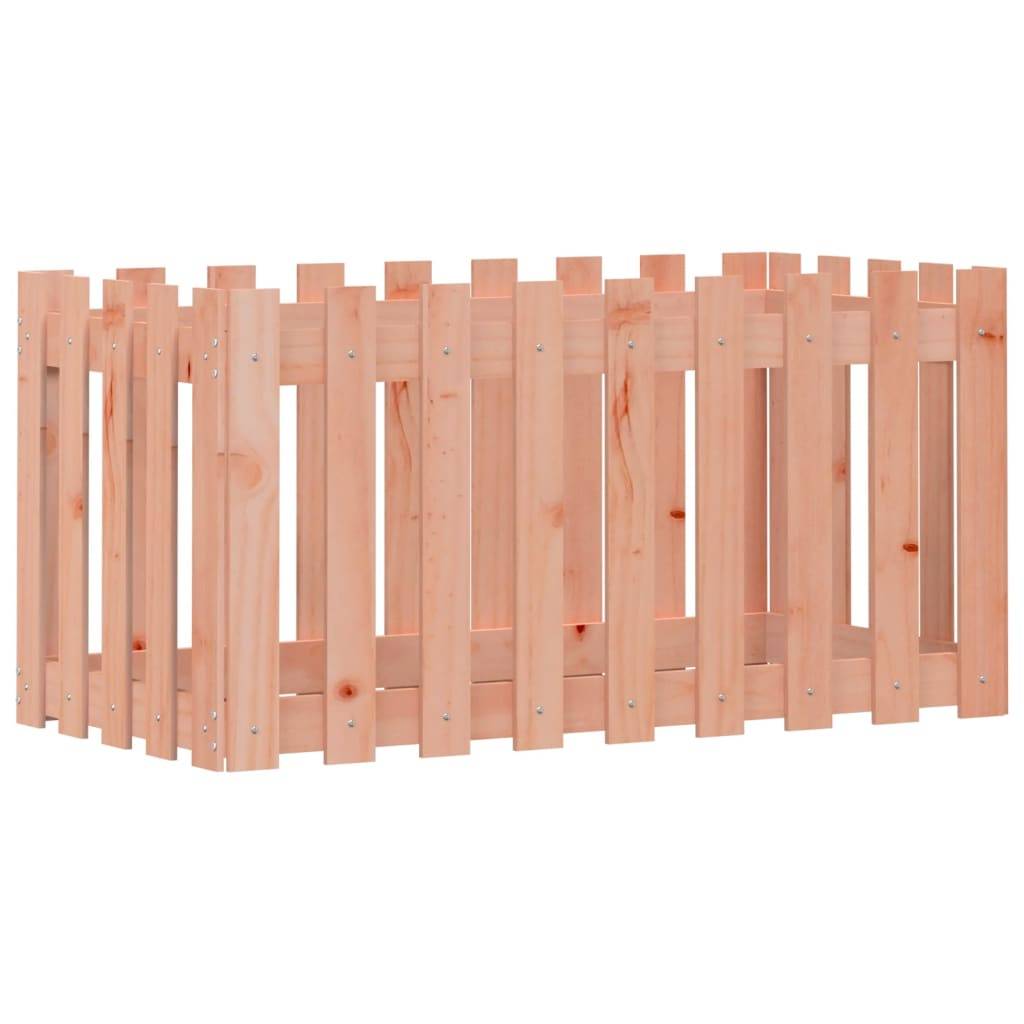 vidaXL Hochbeet Lattenzaun-Design 100x50x50 cm Massivholz Douglasie