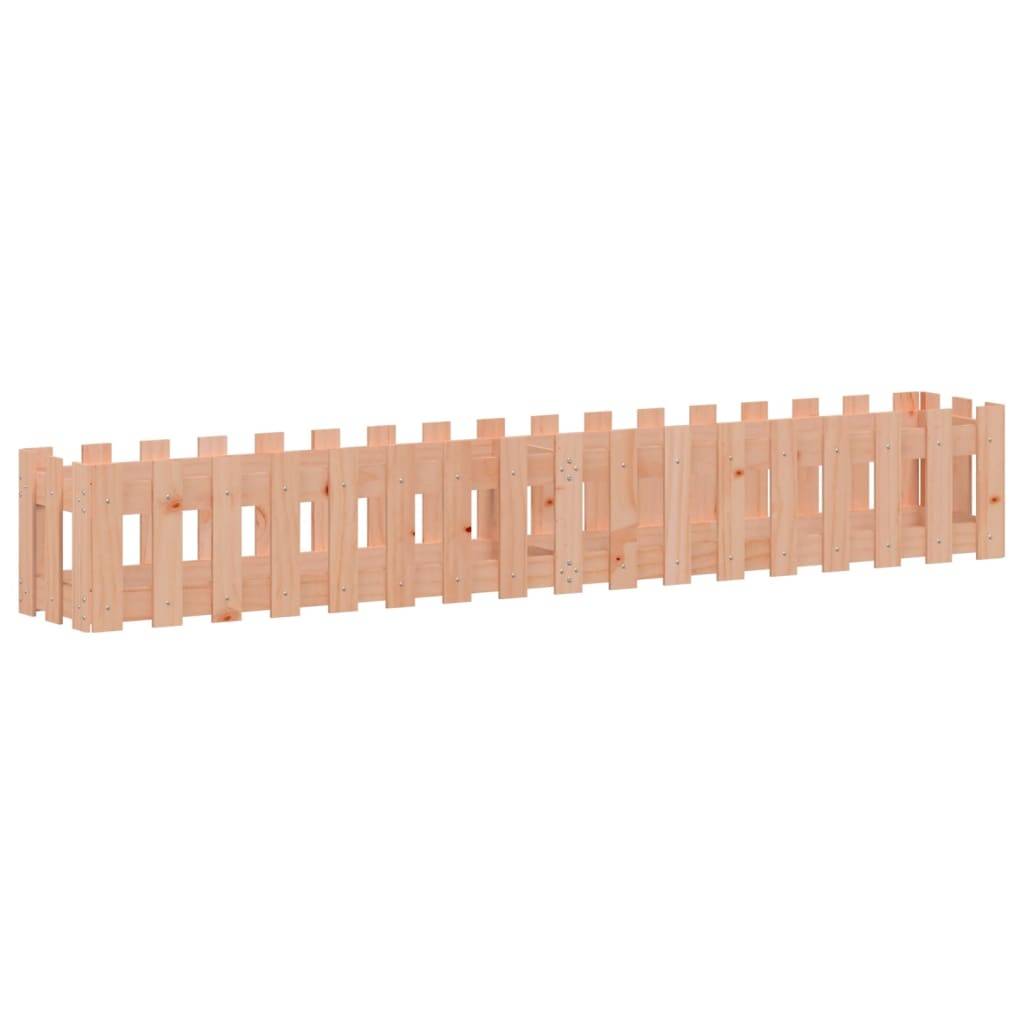 vidaXL Hochbeet Lattenzaun-Design 200x30x30 cm Massivholz Douglasie