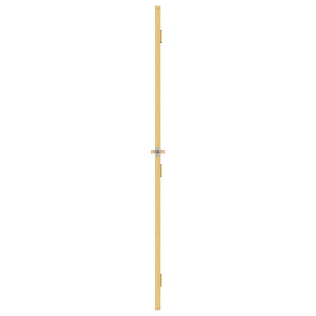 vidaXL Innentür Schlank Golden 102,5x201,5 cm Hartglas und Aluminium