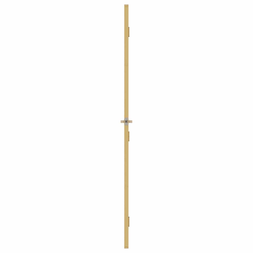 vidaXL Innentür Schlank Golden 93x201,5 cm Hartglas und Aluminium
