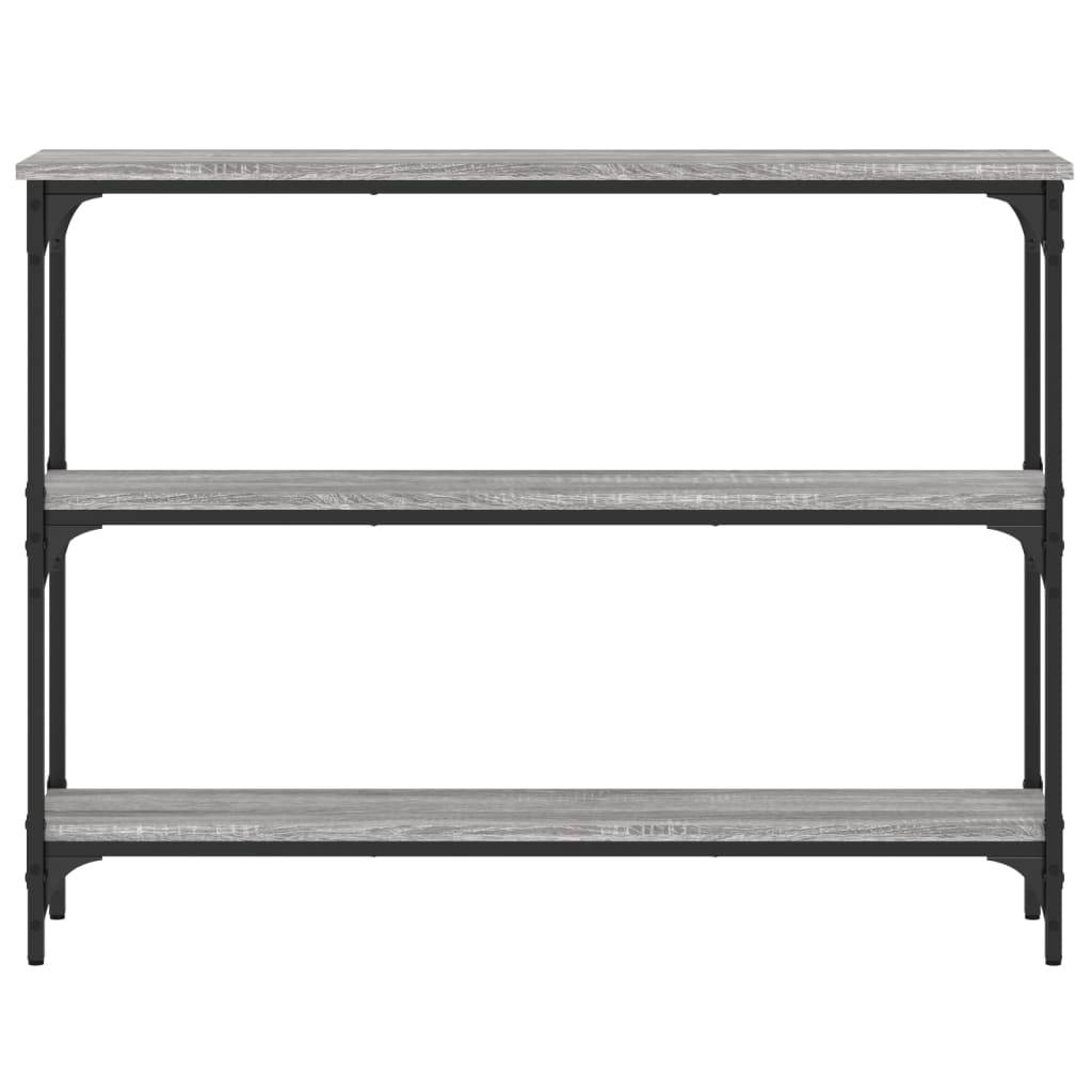 vidaXL Konsolentisch Grau Sonoma 100x22,5x75 cm Holzwerkstoff