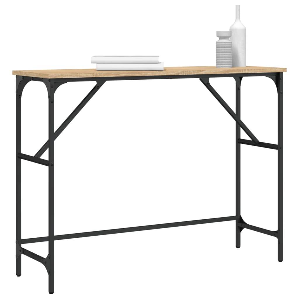 vidaXL Konsolentisch Sonoma-Eiche 100x32x75 cm Holzwerkstoff