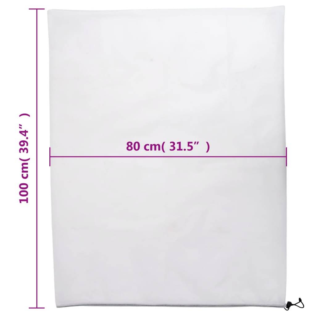 vidaXL Wintervlies mit Kordelzug 4 Stk. 70 g/m² 0,8x1 m