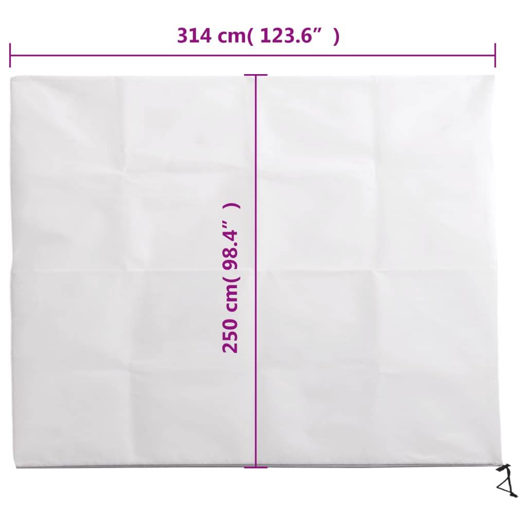 vidaXL Wintervlies mit Reißverschluss 10 Stk. 70 g/m² 3,14x2,5 m