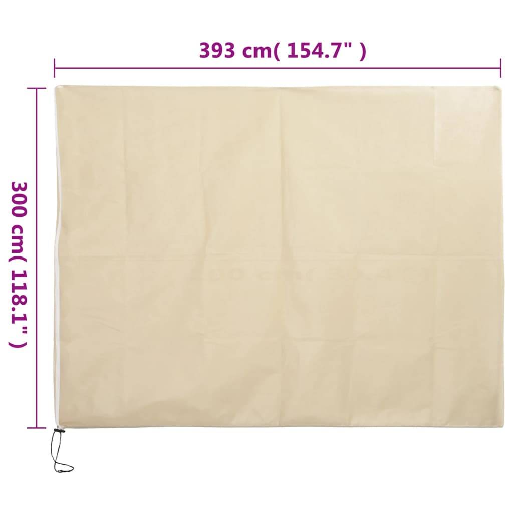 vidaXL Wintervlies mit Reißverschluss 10 Stk. 70 g/m² 3,93x3 m