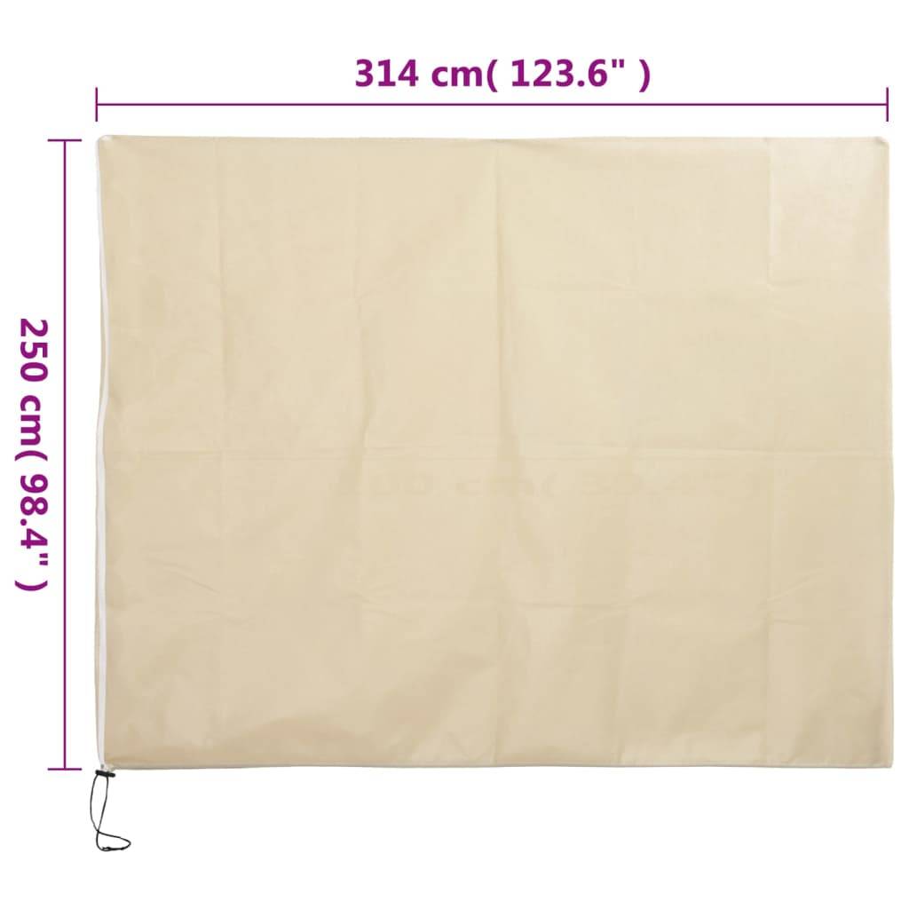 vidaXL Wintervlies mit Reißverschluss 4 Stk. 70 g/m² 3,14x2,5 m