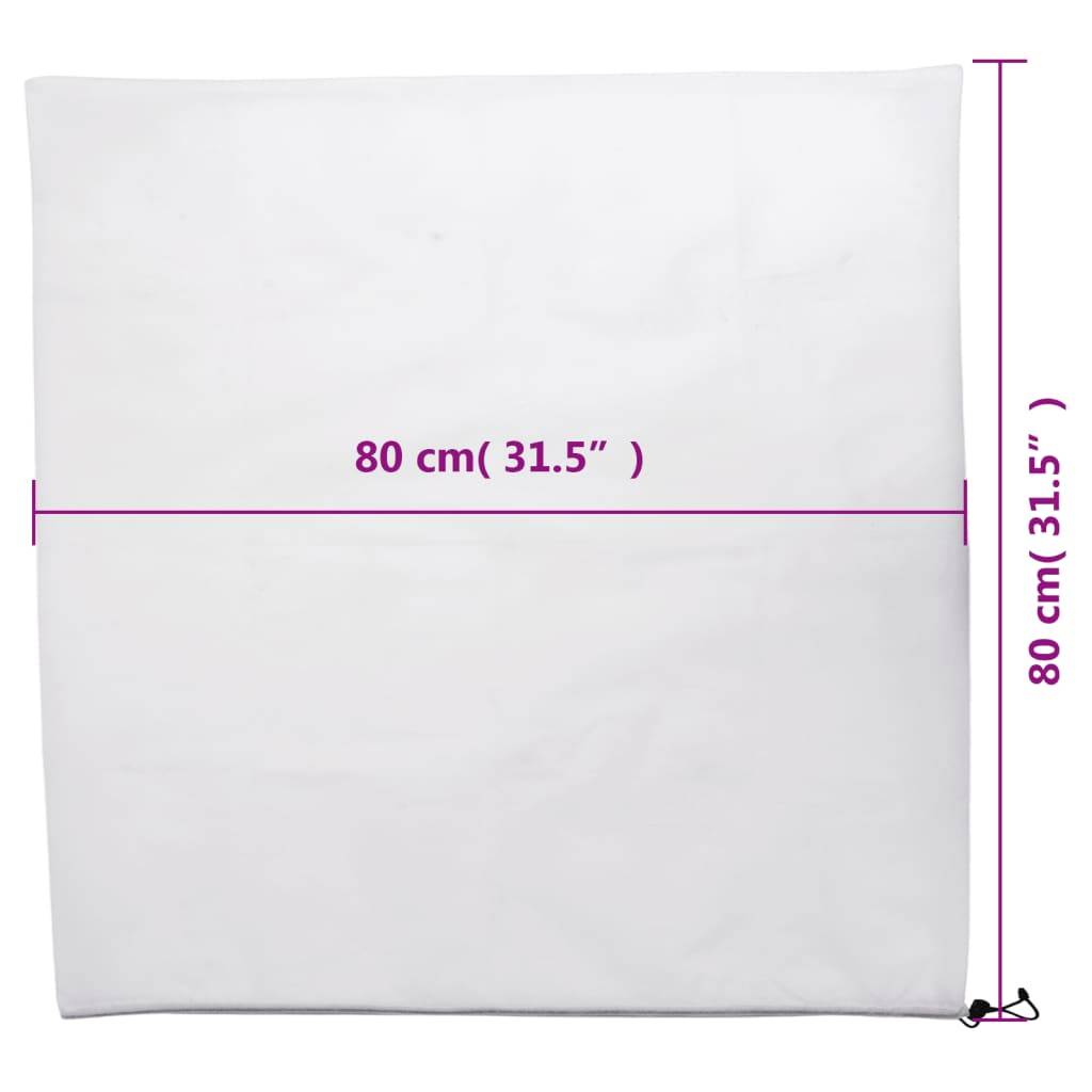 vidaXL Wintervlies mit Kordelzug 12 Stk. 70 g/m² 0,8x0,8 m