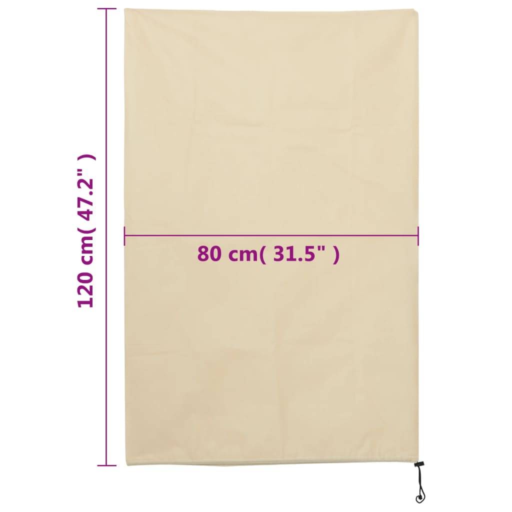 vidaXL Wintervlies mit Kordelzug 12 Stk. 70 g/m² 0,8x1,2 m