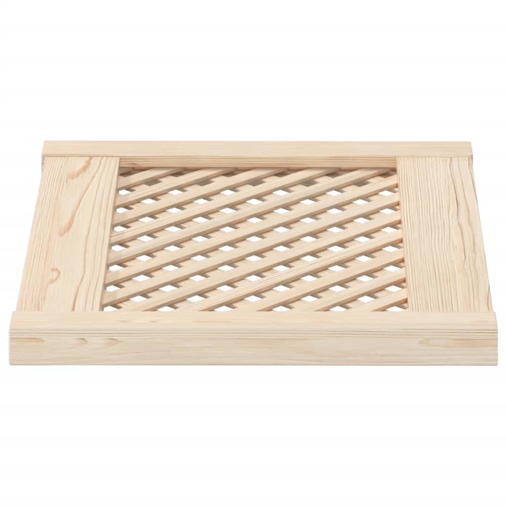 vidaXL Schranktüren 2 Stk. Gitterdesign 49,5x39,5 cm Massivholz Kiefer