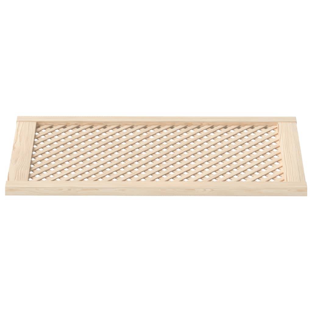 vidaXL Schranktüren 2 Stk. Gitterdesign 49,5x99 cm Massivholz Kiefer