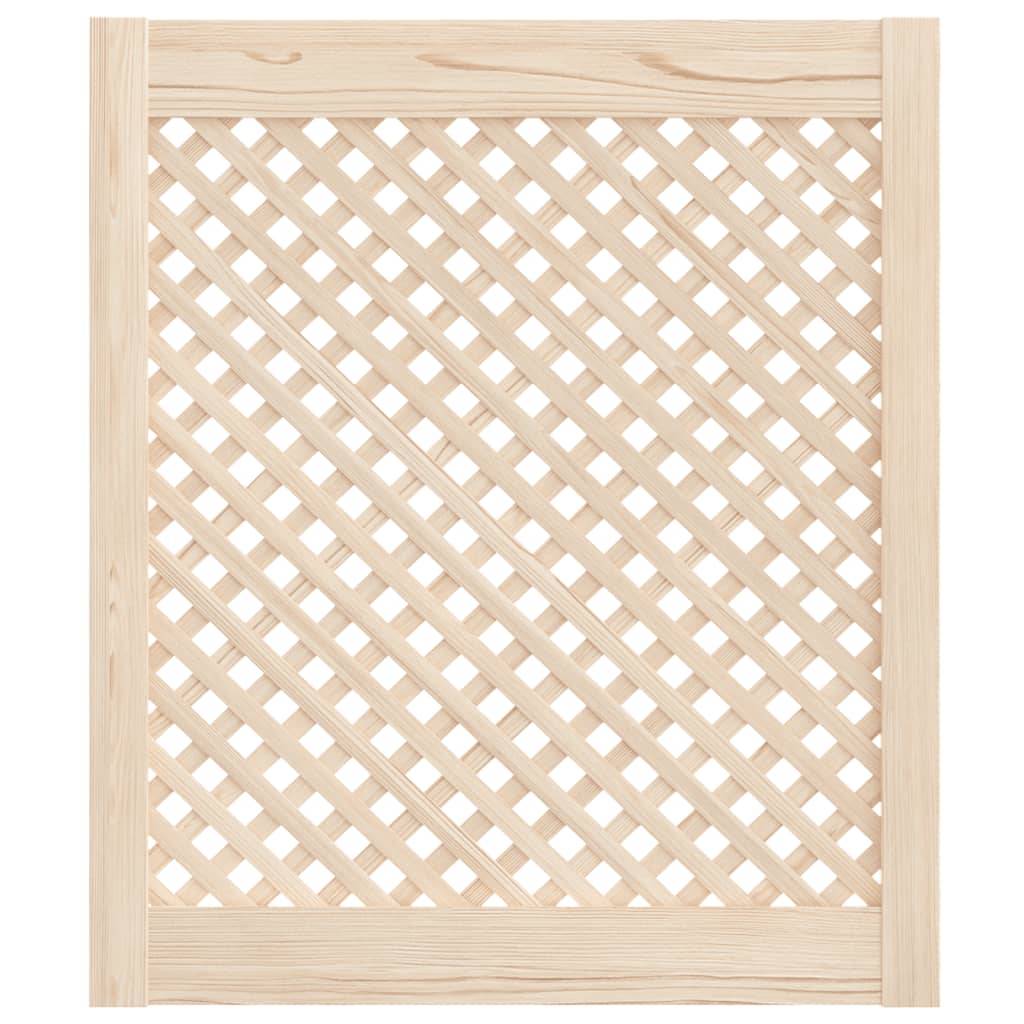 vidaXL Schranktüren 2 Stk. Gitterdesign 59,5x69 cm Massivholz Kiefer