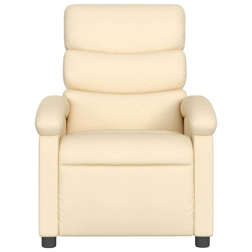 vidaXL Relaxsessel Creme Stoff