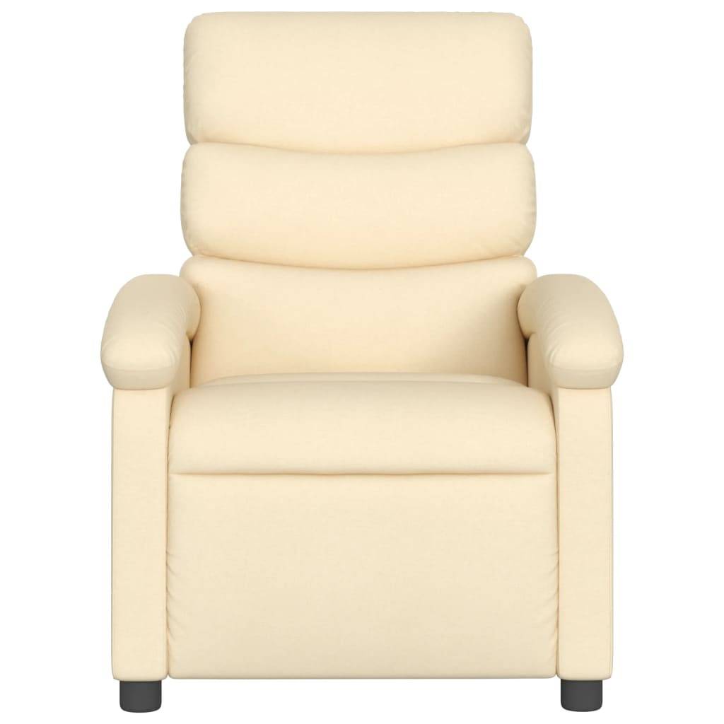 vidaXL Relaxsessel Creme Stoff