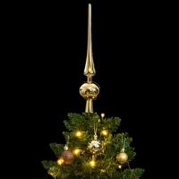 vidaXL Künstlicher Weihnachtsbaum Klappbar 150 LEDs & Kugeln 120 cm vidaXL Künstlicher Weihnachtsbaum Klappbar 150 LEDs & Kugeln 120 cm