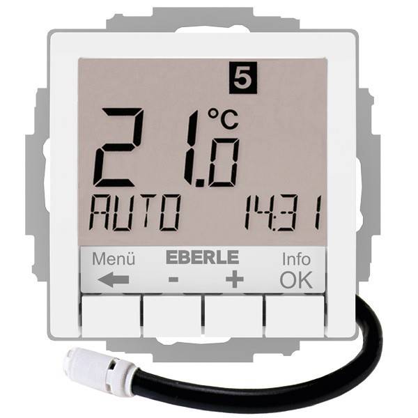 Eberle Controls UP-Uhrenthermostat UTE4800F-RAL9010-G55