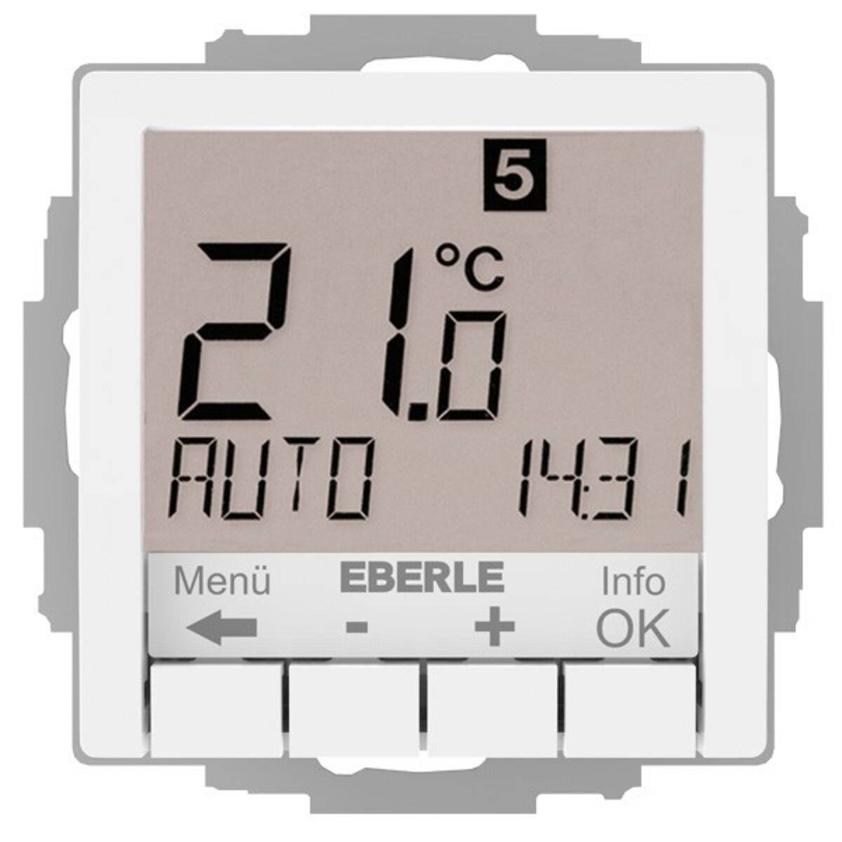 Eberle Controls UP-Uhrenthermostat UTE4800R-RAL9010-G55