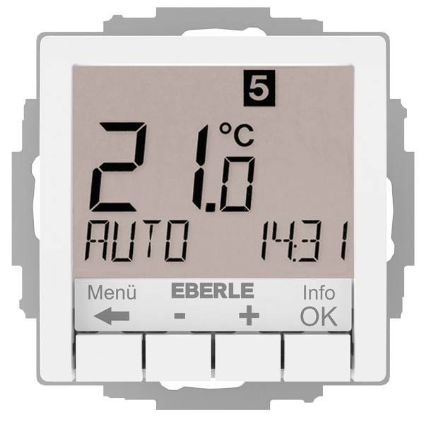 Eberle Controls UP-Uhrenthermostat UTE4800R-RAL9016-G55