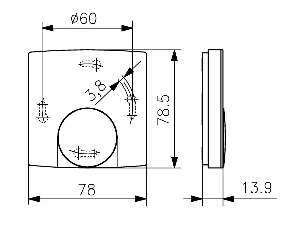 Alre-it Raumtemperaturregler AP RTBSB-201.034