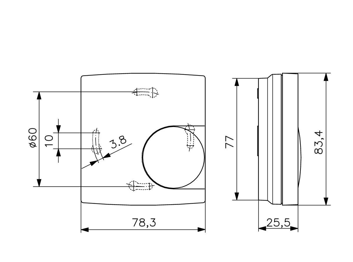 Alre-it Raumtemperaturregler AP RTBSB-201.202