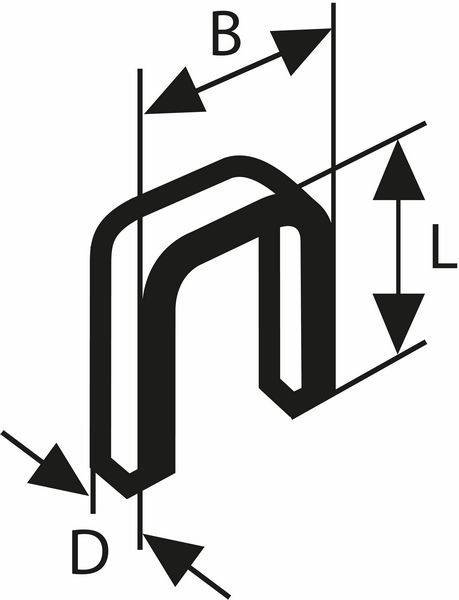 Bosch Power Tools Schmalrückenklammer Typ 1609200370