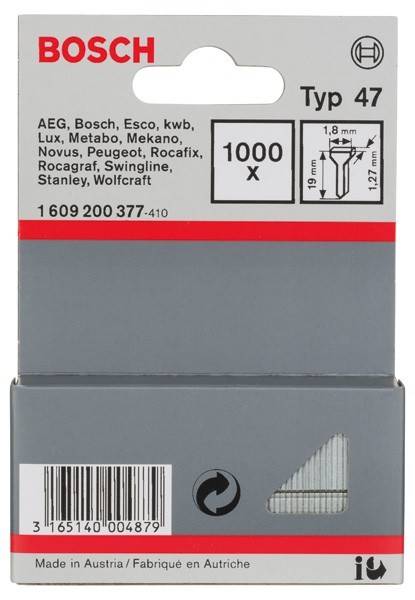 Bosch Power Tools Tackernagel Typ 47, 1,8 x 1609200377