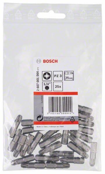 Bosch Power Tools Schrauberbit Extra-Hart PZ 2607001564