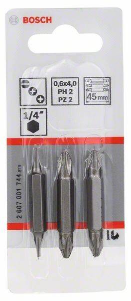 Bosch Power Tools Doppelklingenbit-Set, 2607001744