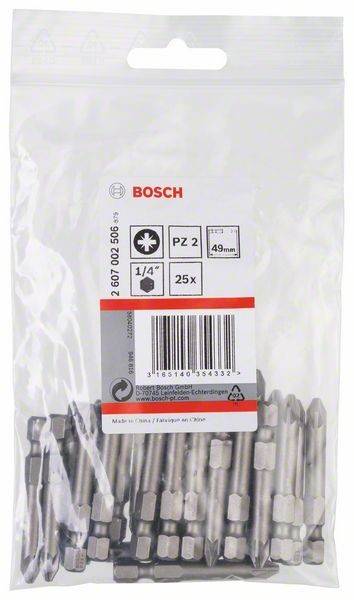 Bosch Power Tools Schrauberbit Extra-Hart PZ 2607002506
