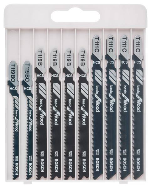 Bosch Power Tools 10-tlg. Stichsägeblatt-Set 2607010629