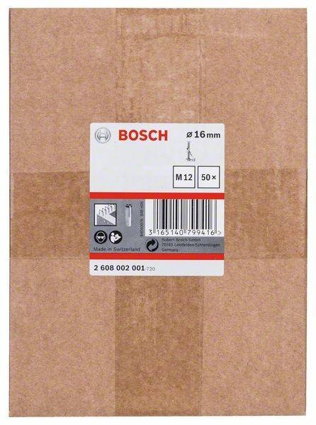 Bosch Power Tools Dübel 16 mm, 50 Stk. 2608002001