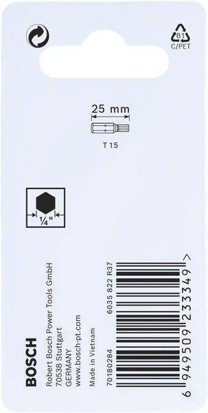 Bosch Power Tools PRO Impact Bit, T15 2608522473